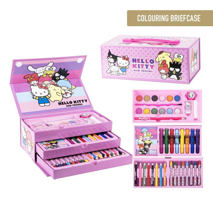 Cerdá Set de Papelería Coloreable Maletín Hello Kitty Rosa Cerdá Set de Papelería Coloreable Maletín Hello Kitty Rosa