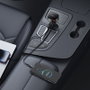 BASEUS Cargador de coche Enjoyment Pro con cable Type-C retráctil 60W Negro