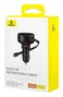 BASEUS Cargador de coche Enjoyment Pro con cable Type-C retráctil 60W Negro
