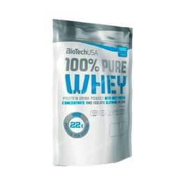 BIOTECHUSA 100% Pure Whey Proteína de Suero en Polvo Sabor Galletas y Crema - 1000g