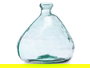 Giftdecor Jarrón Vidrio Reciclado Irregular 33 cm Alto x 31 cm Ancho x 31 cm Largo