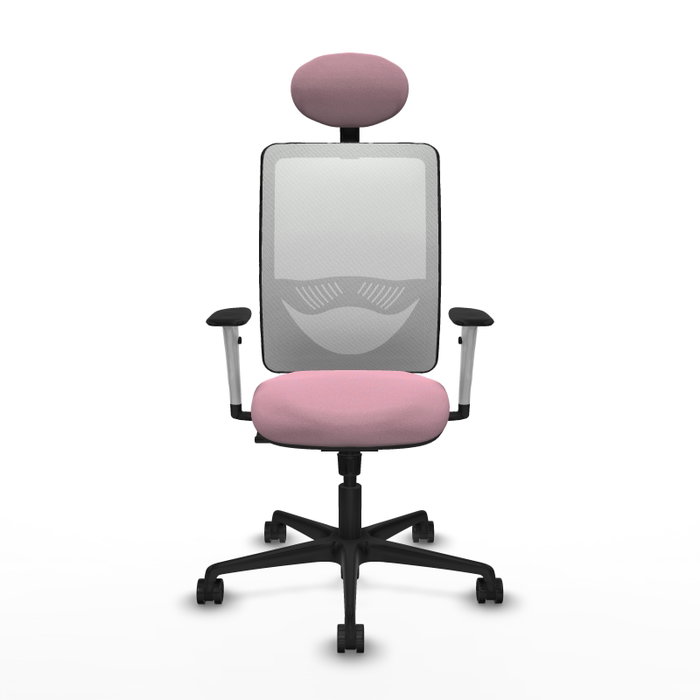 PIQUERAS Y CRESPO Silla de oficina Zulema con mecanismo Sincro, Rosa y Blanco PIQUERAS Y CRESPO Silla de oficina Zulema con mecanismo Sincro, Rosa y Blanco