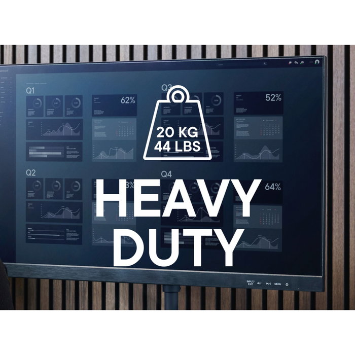 OneforAll DM 5210 Brazo de monitor dual de carga pesada Negro
