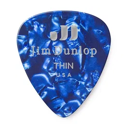 Dunlop Pack 72 Púas Genuine Celluloid Classic Azul Perlado - Thin