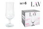 Lav Set 6 Copas Cerveza Neva 385 cc (4 Cajas)
