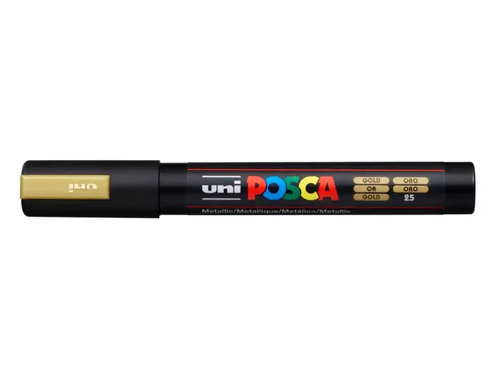 Posca Marcador PC-5M Oro Punta Bala 1,8-2,5 mm Posca Marcador PC-5M Oro Punta Bala 1,8-2,5 mm