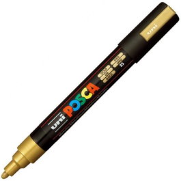 POSCA Marcador PC-5M No Permanente Punta Bala 1.8 - 2.5 mm Oro