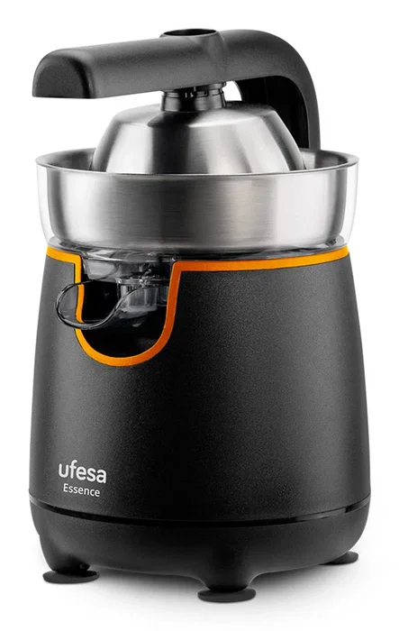 Ufesa 71205955 Exprimidor Eléctrico de Cítricos 120W con Dos Conos y Función Antigoteo, Negro Ufesa 71205955 Exprimidor Eléctrico de Cítricos 120W con Dos Conos y Función Antigoteo, Negro