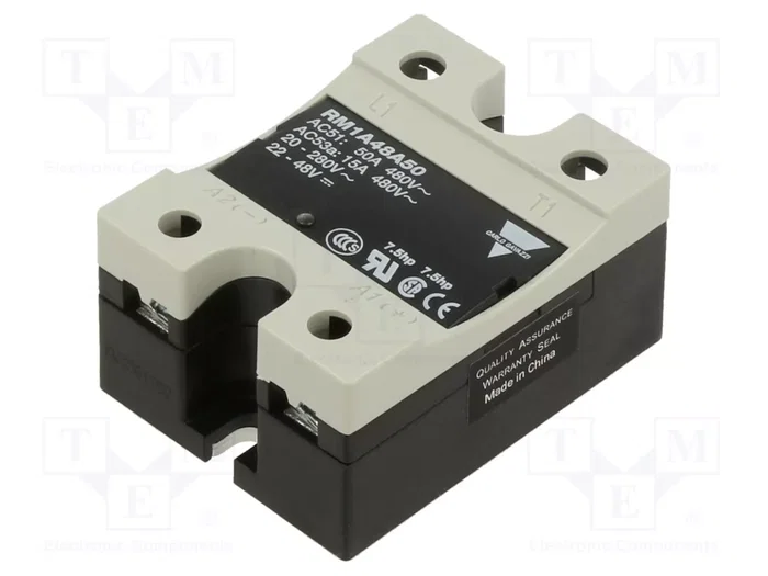 CARLO GAVAZZI RM1A48A50 Relé de semiconductor monofásico 50A CARLO GAVAZZI RM1A48A50 Relé de semiconductor monofásico 50A