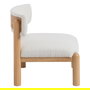 Sillón Blanco-Natural Madera de Caucho 62 X 62 X 71 cm