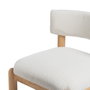 Sillón Blanco-Natural Madera de Caucho 62 X 62 X 71 cm