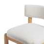 Ixia Sillón Blanco-Natural en Madera de Caucho