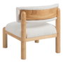 Ixia Sillón Blanco-Natural en Madera de Caucho