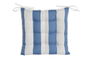 DKD Home Decor Cojin Silla Terraza Y Jardin Azul Celeste Blanco 40 x 7 x 40 cm