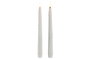 DKD Home Decor Vela Led Navidad Moderna Blanca PVC Set de 2 (6 Unidades) 2 x 23.5 x 2 cm