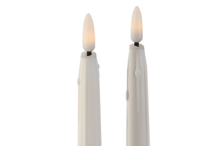 DKD Home Decor Vela Led Navidad Moderna Blanca PVC Set de 2 (6 Unidades) 2 x 23.5 x 2 cm DKD Home Decor Vela Led Navidad Moderna Blanca PVC Set de 2 (6 Unidades) 2 x 23.5 x 2 cm