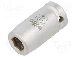WIHA Adaptador de bit hexagonal 1/4 pulgada a cuadrado 6,3 mm