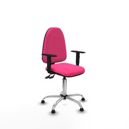 PIQUERAS Y CRESPO Silla de oficina Aýna Rosa con Brazos 1D