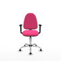PIQUERAS Y CRESPO Silla de oficina Aýna Rosa con Brazos 1D