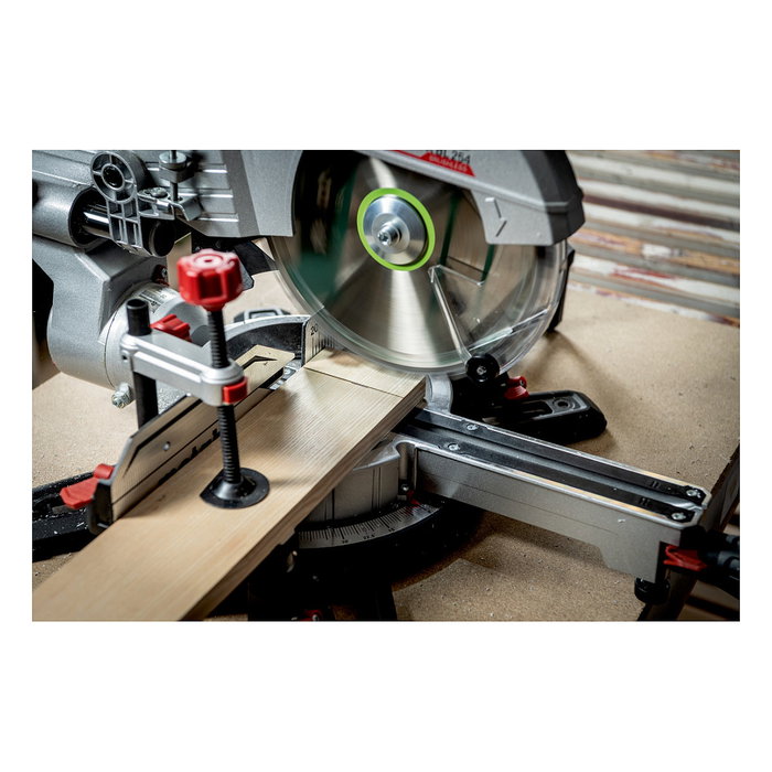 Metabo KGS 18 LTX BL 254 Sierra de Inglete con Carriles Deslizantes, Bisel Simple 50°, Corte 215x47mm, 4000 RPM, 25.4 cm, Batería 18V