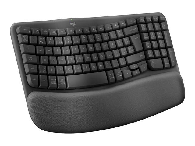Logitech Teclado Ergo Series Wave Keys Inalámbrico Ergonómico Inalámbrico Negro