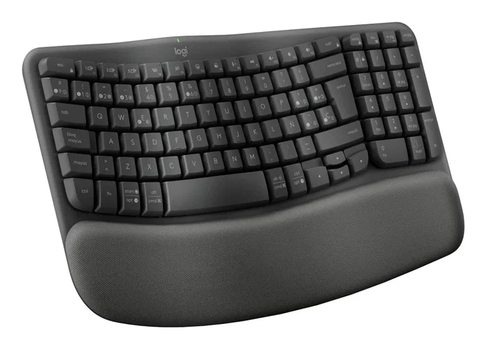Logitech Wave Keys for Business Teclado Ergonómico Inalámbrico Grafito QWERTY Español