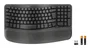 Logitech Wave Keys for Business Teclado Ergonómico Inalámbrico Grafito QWERTY Español