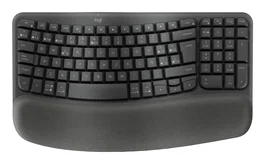 Logitech Wave Keys for Business Teclado Ergonómico Inalámbrico Grafito QWERTY Español