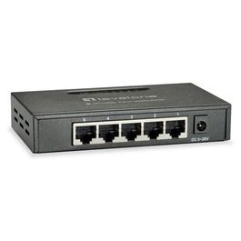 Level One GEU-0523 Switch Gigabit Ethernet No Administrado 5 Puertos Metálico Montaje Pared