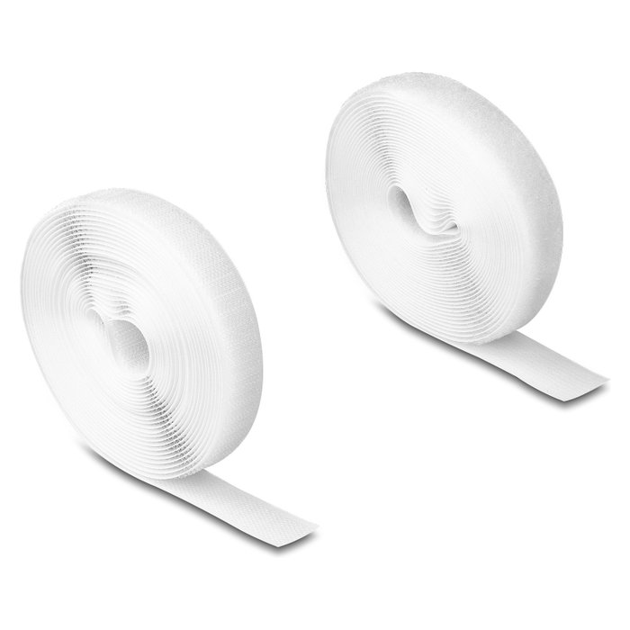 DeLOCK Cinta de gancho y bucle de alta resistencia 5 m x 20 mm blanco DeLOCK Cinta de gancho y bucle de alta resistencia 5 m x 20 mm blanco