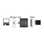 DeLOCK 91498 Lector de Tarjetas USB-C Negro Aluminio Compatible con SDXC/SDHC UHS-II, MicroSD, MMC, Hasta 2 TB, Velocidad Lectura 250 MB/s