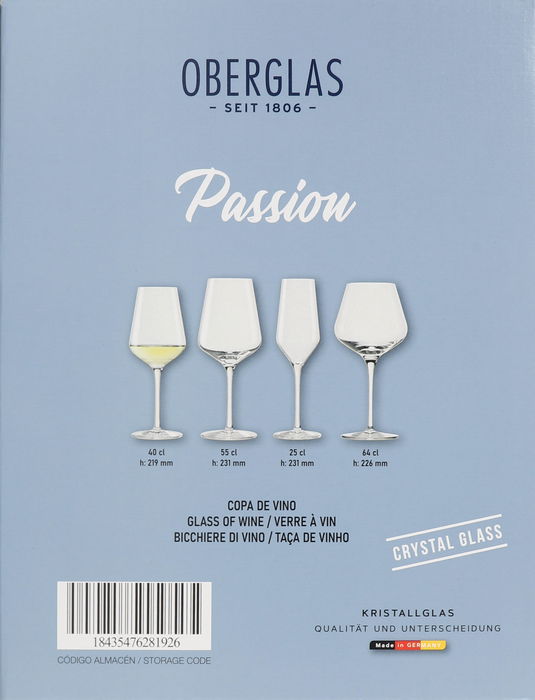 Oberglas Set 6 Copas de Vino Passion 40 cl