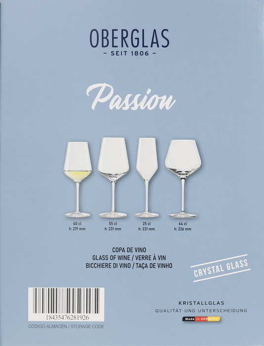 Oberglas Set 6 Copas de Vino Passion 40 cl