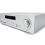 Aiwa AMU-120BT Amplificador Estéreo 120W Bluetooth 5.0 Plateado, con USB/SD, Phono (MM), Mando a Distancia