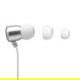 Phoenix Technologies Auriculares In-Ear con Micrófono y Manos Libres, Cable Jack 3.5mm, Blanco