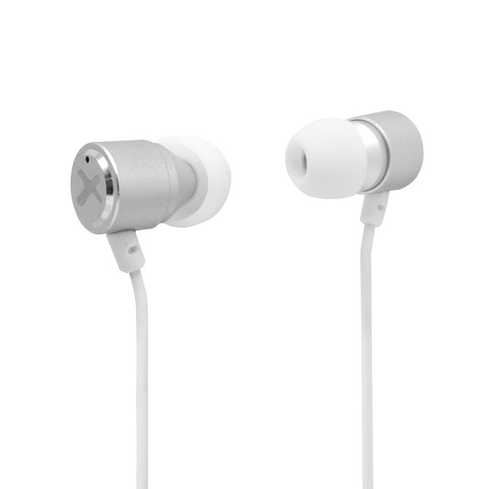 Phoenix Technologies Auriculares In-Ear con Micrófono y Manos Libres, Cable Jack 3.5mm, Blanco