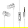Phoenix Technologies Auriculares In-Ear con Micrófono y Manos Libres, Cable Jack 3.5mm, Blanco