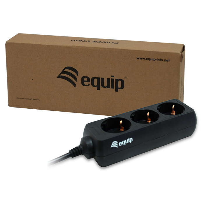 Equip Regleta 3 Tomas Schuko con Conector C14 IEC320 1,1 m