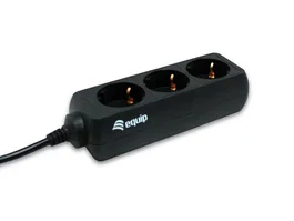 Equip 333280 Regleta 3 Tomas Especial para SAI con Conector C14, 1.1m, Negro