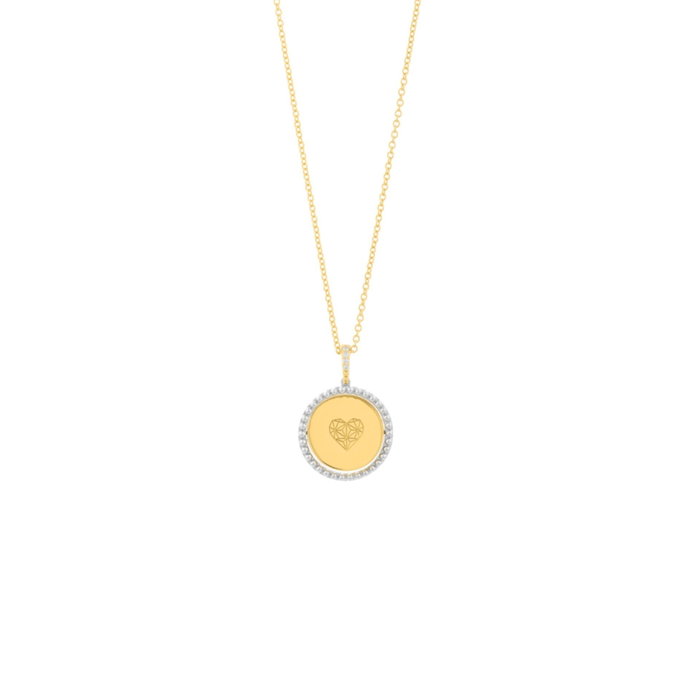 Secrecy Collar CONQUER con Diamante y Baño de Oro de 18k Secrecy Collar CONQUER con Diamante y Baño de Oro de 18k
