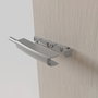 Emuca Lote de 10 cierres de puerta para atornillar en el mueble con regulación Push Lite, longitud 80mm, Amortiguador, Plástico, Gris