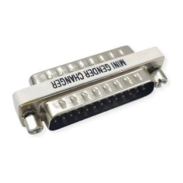 VALUE 12.99.2005 Gender Changer D-Sub 25-pin (DB-25) Macho-Macho Plata