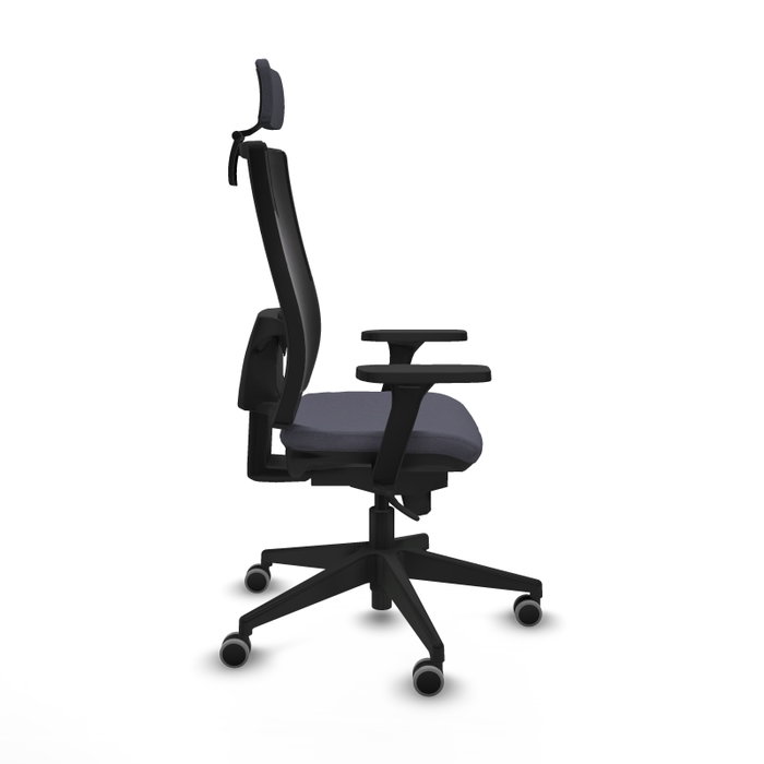 PIQUERAS Y CRESPO Silla de oficina Horna con mecanismo Sincro, Gris oscuro y Negro PIQUERAS Y CRESPO Silla de oficina Horna con mecanismo Sincro, Gris oscuro y Negro