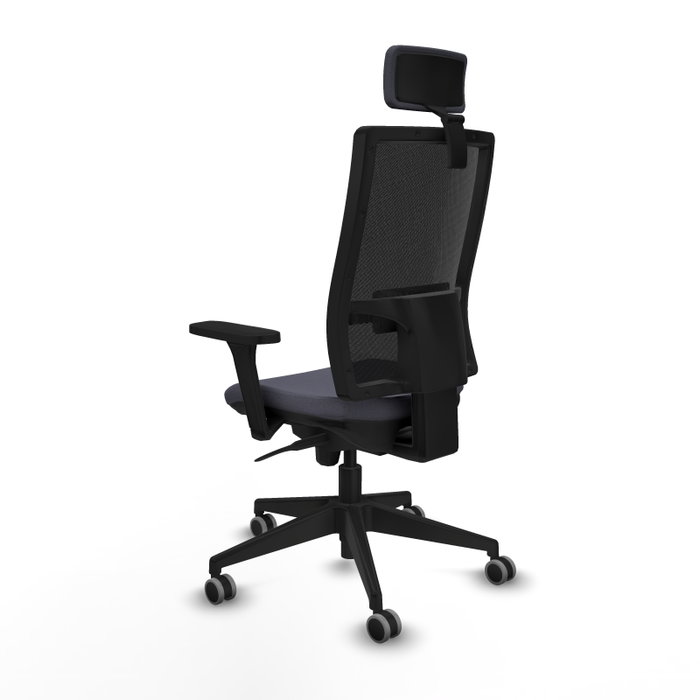 PIQUERAS Y CRESPO Silla de oficina Horna con mecanismo Sincro, Gris oscuro y Negro PIQUERAS Y CRESPO Silla de oficina Horna con mecanismo Sincro, Gris oscuro y Negro