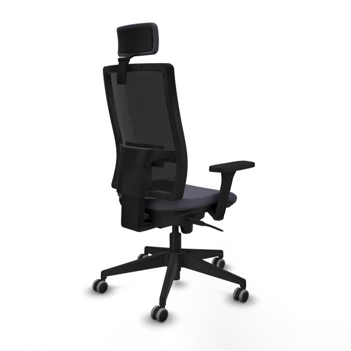 PIQUERAS Y CRESPO Silla de oficina Horna con mecanismo Sincro, Gris oscuro y Negro PIQUERAS Y CRESPO Silla de oficina Horna con mecanismo Sincro, Gris oscuro y Negro