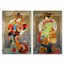 DKD Home Decor Cuadro Lienzo Pino 40x1,8x60 Oriental (Pack de 2)