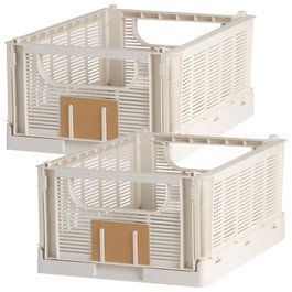 Day Juego de 2 Cajas Plegables 33x24,5 Blanco