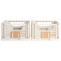 Day Juego de 2 Cajas Plegables 33x24,5 Blanco