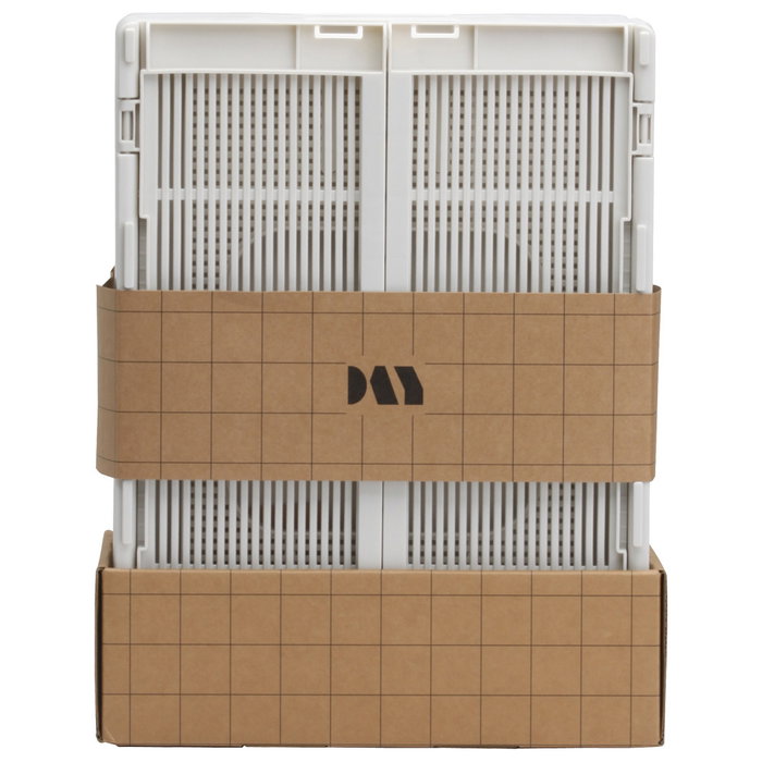Day Juego de 2 Cajas Plegables 33x24,5 Blanco