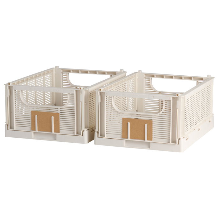 Day Juego de 2 Cajas Plegables 33x24,5 Blanco